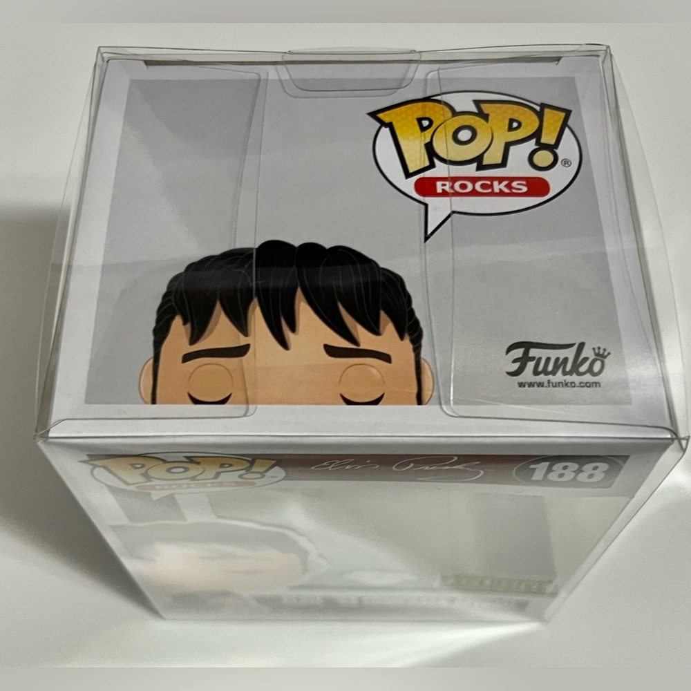 Funko Pop Rocks: Diamond Elvis '68 Comeback Special EE Exclusive BNIB #188 - Picture 9 of 11